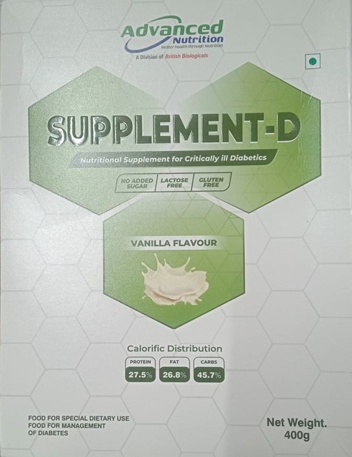 Supplement D Vanilla Flavour 400gm