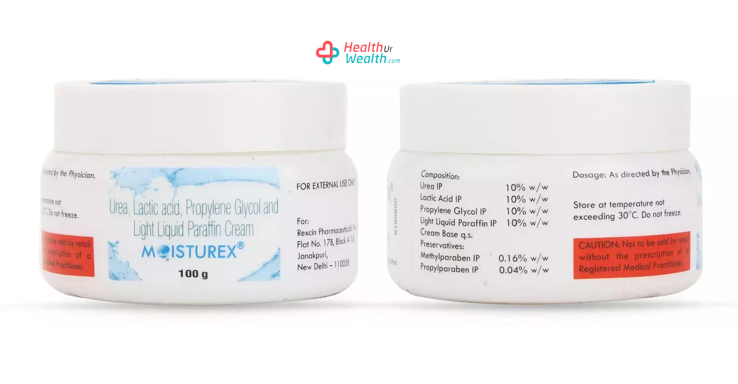 Moisturex Cream with Urea ,Lactic Acid, Propylene Glycol and Liquid Paraffin