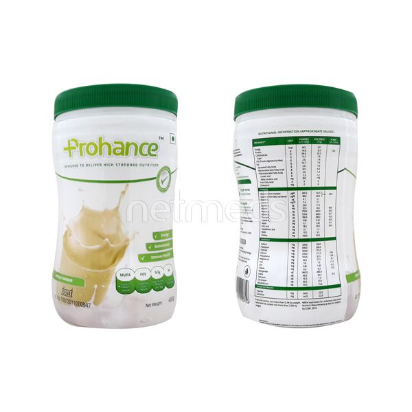 Buy Prohance vanilla flavour 400gm Online - HealthurWealth