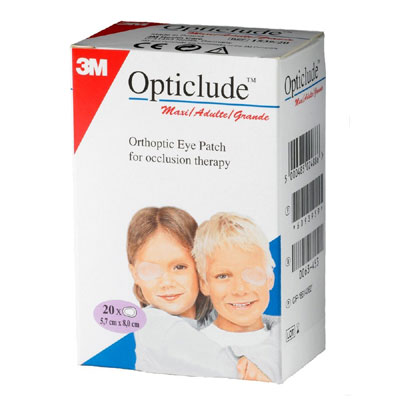 3M Opticlude Orthoptic Eye Patch 5.7cm8cm 1539 Box of 20