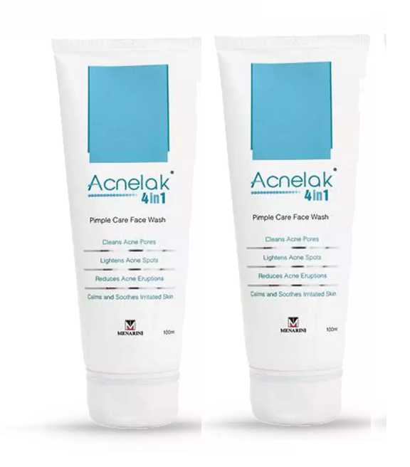 Acnelak 4 in 1 Pimple Care Face Wash 100ml pack of 2