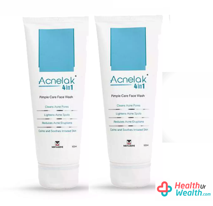 Acnelak 4 in 1 Pimple Care Face Wash 100ml pack of 2