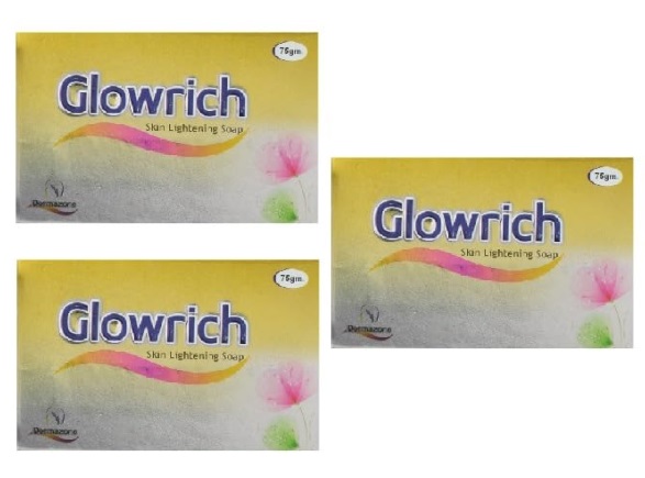 Glowrich Skin Lightening Soap 75gm Pack Of 3