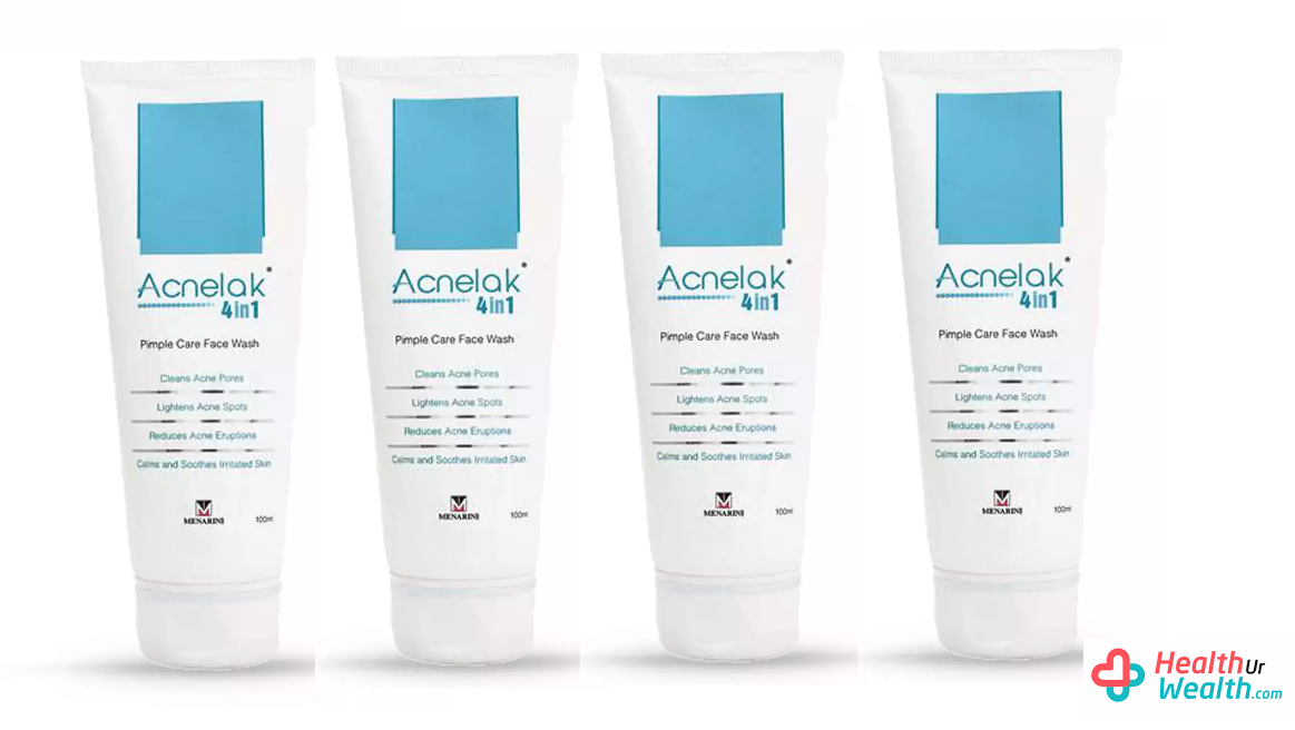 Acnelak 4 in 1 Pimple Care Face Wash 100ml pack of 4