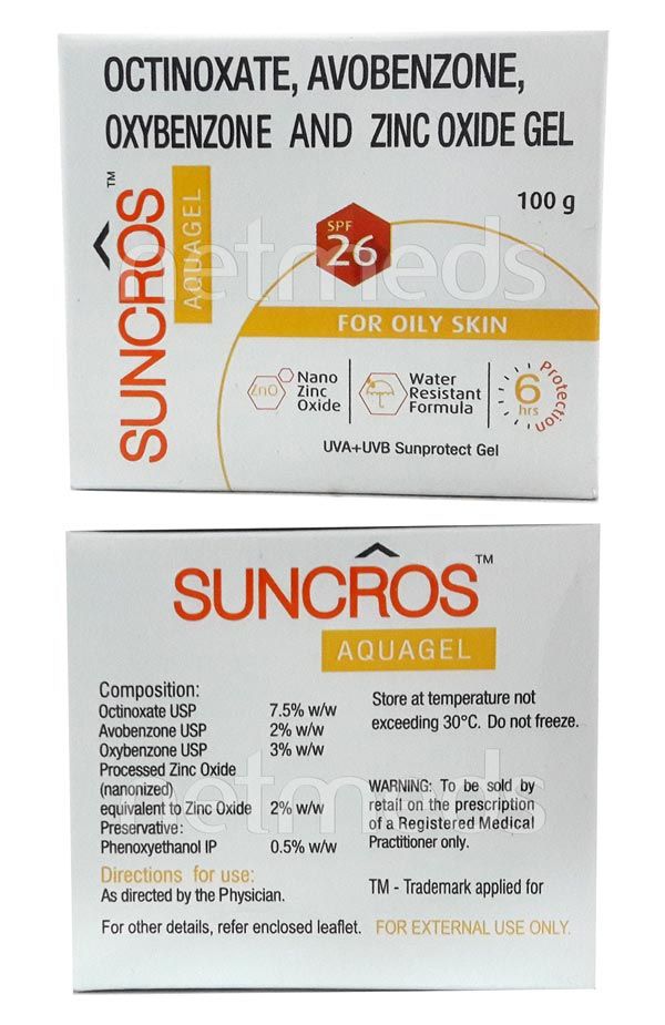 suncros aqua gel sunscreen price