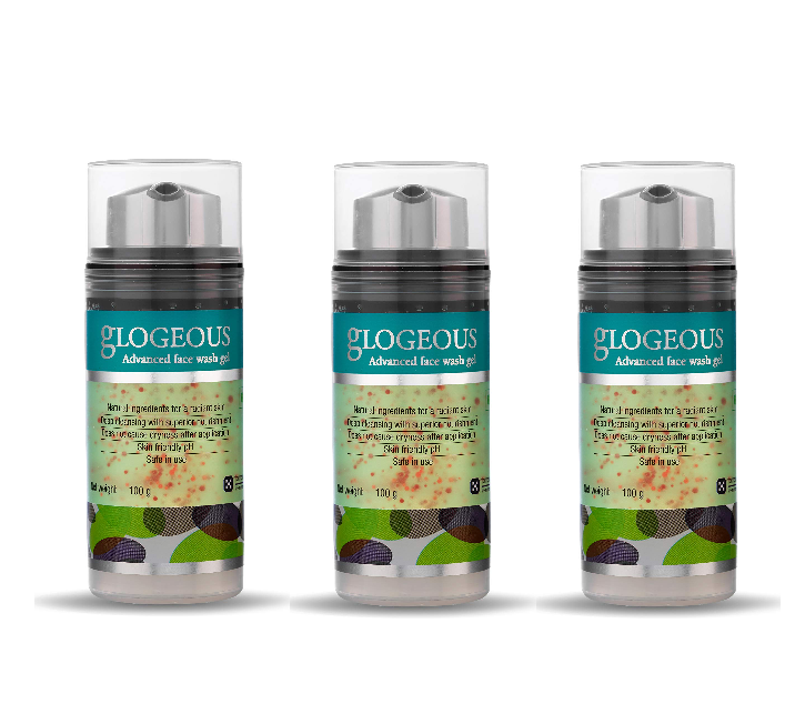 Glogeous Advanced Face Wash pack of 3