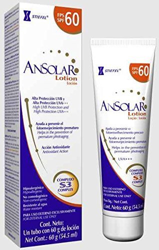 ansolar sunscreen spf 60 ingredients