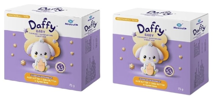 Daffy Bathing Bar 75gm Pack Of 2