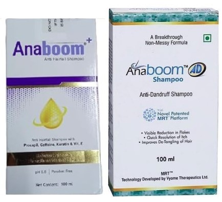 Anaboom AHF Shampoo 100ml With AD Shampoo 100ml Combo 