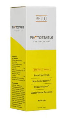 photostable gold sunscreen spf 55 gel 50 gm