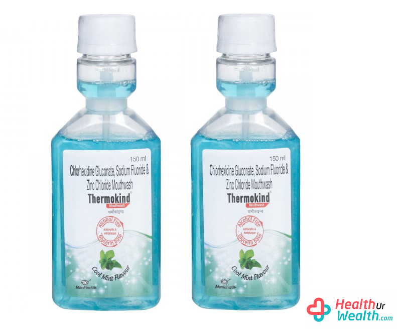 Thermokind Cool Mint  MouthWash - 150ml pack of 2