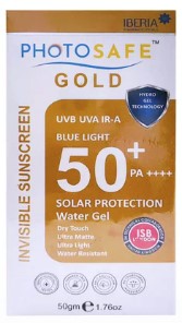 Photosafe Gold Sunscreen Water Gel 50gm 