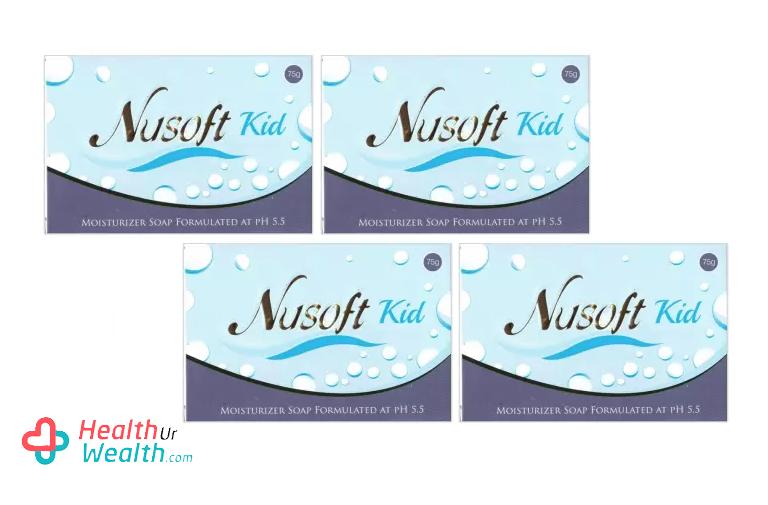 Nusoft kids soap 75gm pack of 4