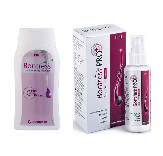 Bontress Hair Shampoo - 150ml  With Pro plus Hair Serum - 60ml Combo