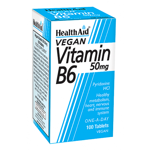 Buy Vitamin B6 50mg 100 tablets Online HealthurWealth