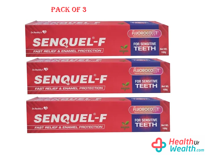 Senquel - F Foaming Medicated Oral Gel 100gm Pack Of 3