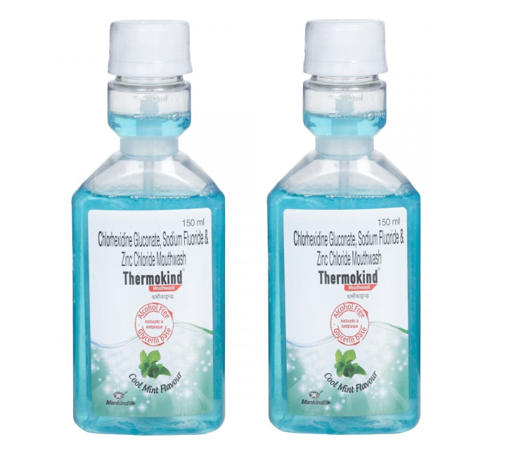 Thermokind Cool Mint  MouthWash - 150ml pack of 2
