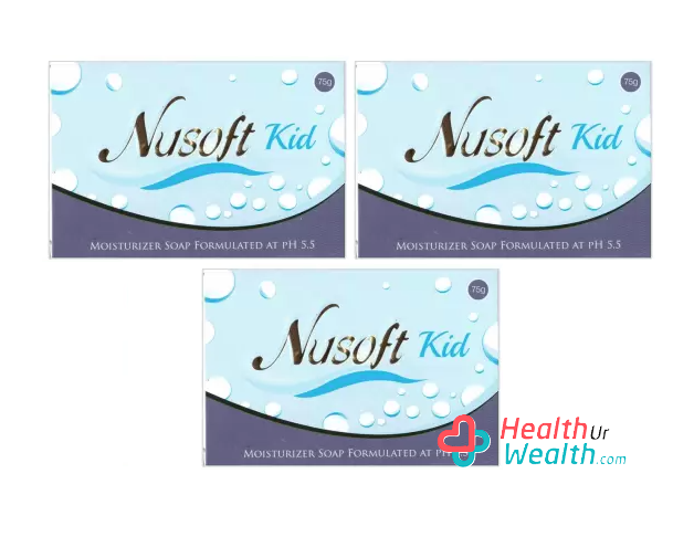 Nusoft kids soap 75gm pack of 3