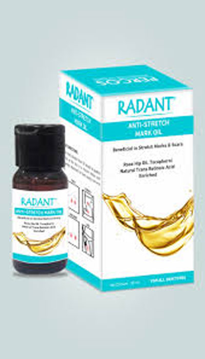 Buy Radant Anti Stretch mark Oil 35ml Online - HealthurWealth