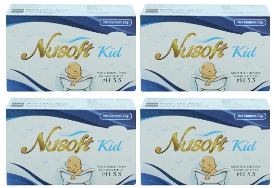 Nusoft kids soap 75gm pack of 4