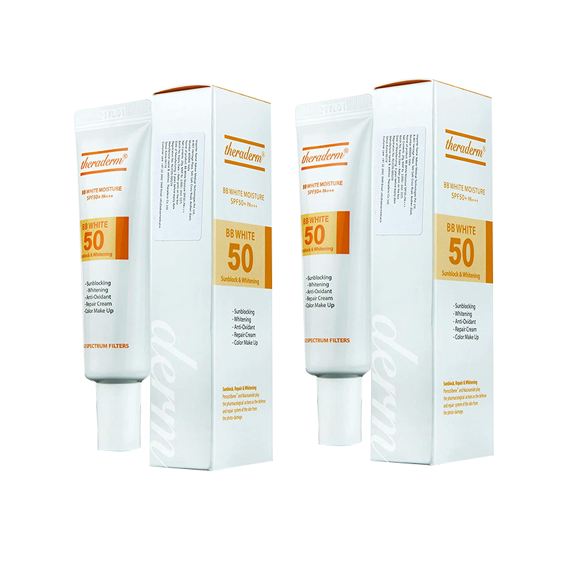 Theraderm BB White SPF 50 Moisturiser 20gm pack of 2