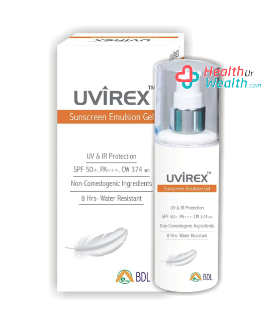 Uvirex Emulsion Gel Sunscreen SPF 50 plus