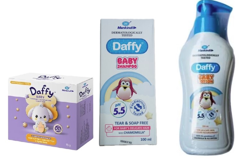 Daffy Bathing Bar 75 gm , Daffy Baby Lotion 200 ml & Daffy Baby Shampoo - 100 ml (COMBO)