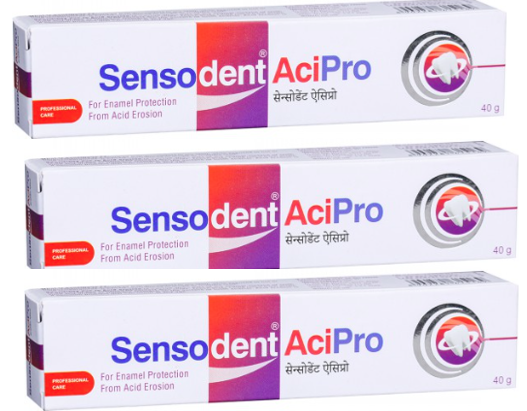 Sensodent Acipro paste 40gm pack of 3 