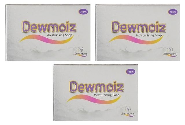 Dewmoiz Moisturising Soap 75gm, Pack Of 3